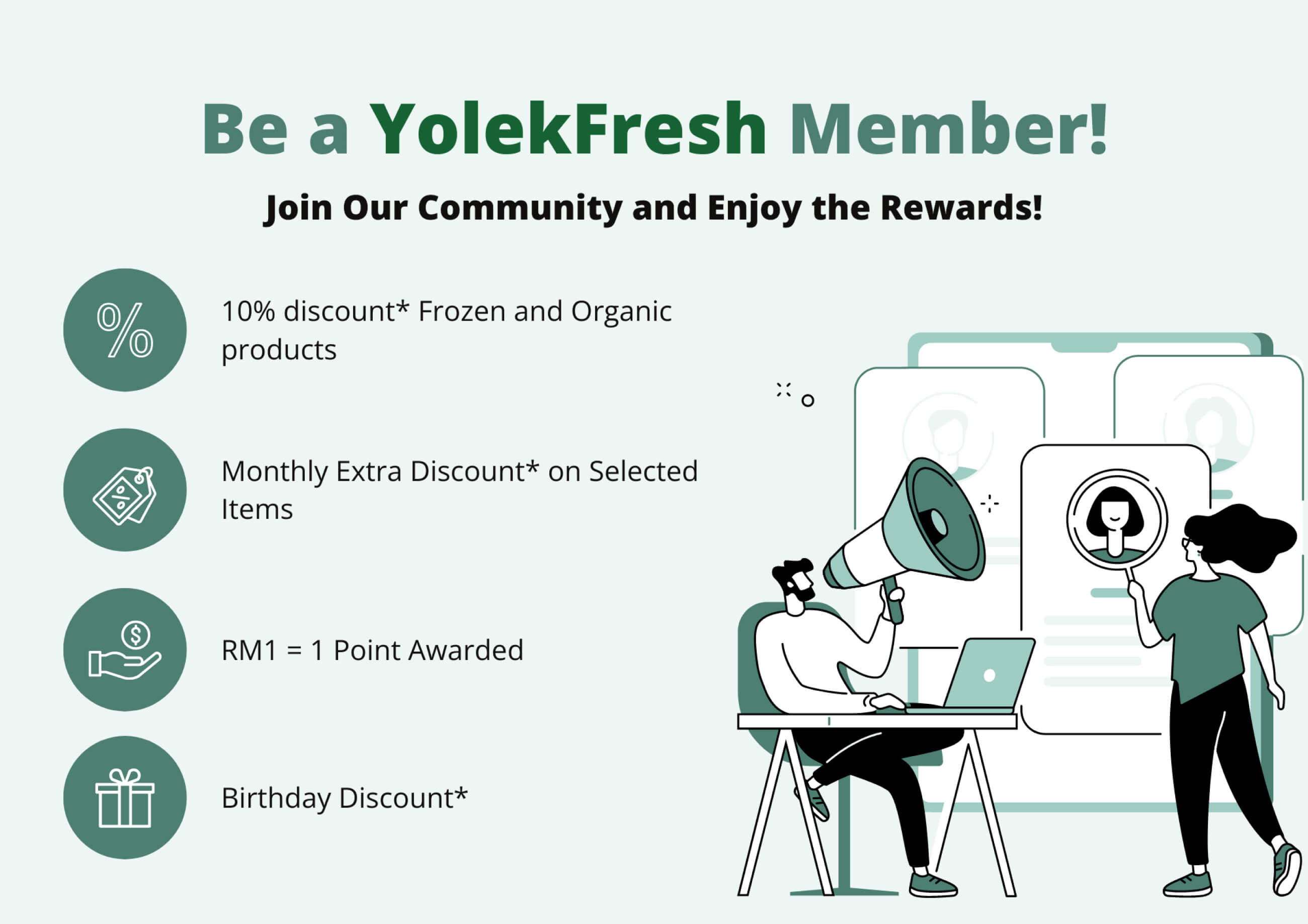 Membership Benefits, YolekFresh, Member Promotions